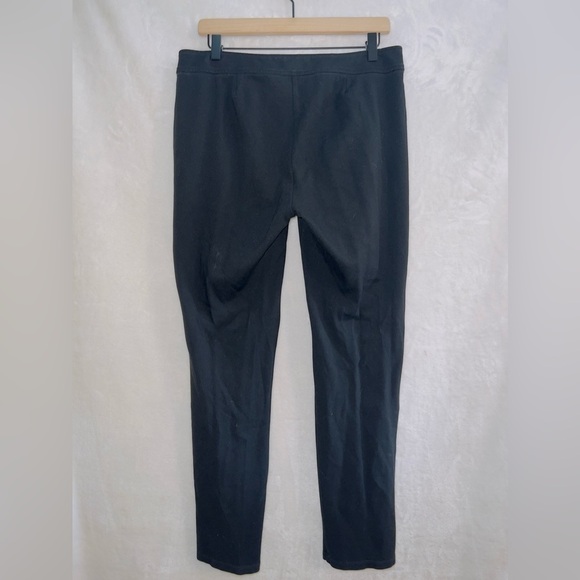 Eileen Fisher Black Stretchy Low Rise Business Casual Ankle Length Pants - Picture 6 of 6